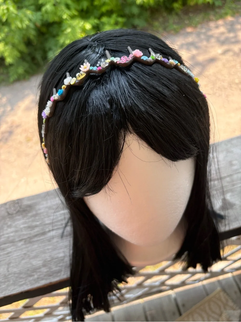 Floral Beaded handmade Headband in Multicolor
